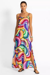 ABEL BACK SMOCKING SLIP MAXI DRESS