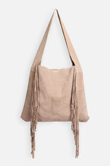 ITALIAN SUEDE FRINGE HOBO