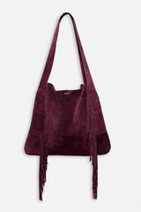 AMARONE ITALIAN SUEDE FRINGE HOBO