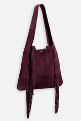 AMARONE ITALIAN SUEDE FRINGE HOBO