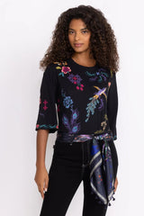 MIDNIGHT SILK SCARF