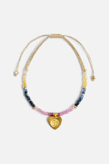HEART OM PENDANT BRACELET