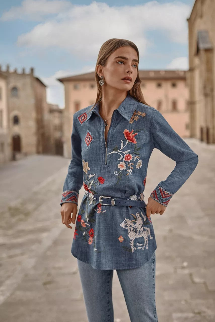 ZIPUP SHIRT TUNIC