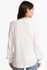 MIXED MEDIA HI LO SHIRT