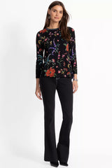 The Janie Favorite Long Sleeve Crew Neck Swing Tee
