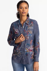ZIPPER BACK SHIRT