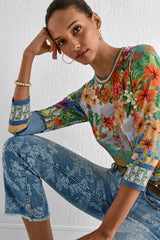 THE JANIE FAVORITE 3/4 SLEEVE CREW NECK