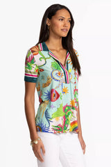 THE JANIE FAVORITE SHORT SLEEVE SWING POLO