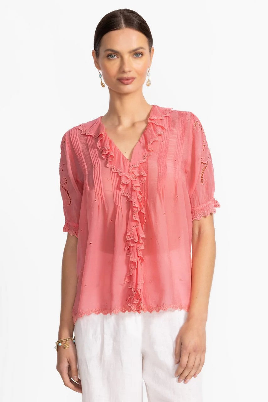 ANETTE RUFFLE BLOUSE