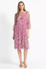 MAZZY ARCHING RUFFLES DRESS
