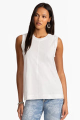 CROCHET CREW NECK TANK