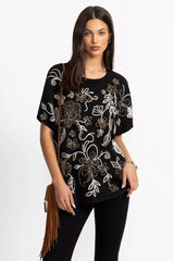 FRENCH TERRY PONCHO