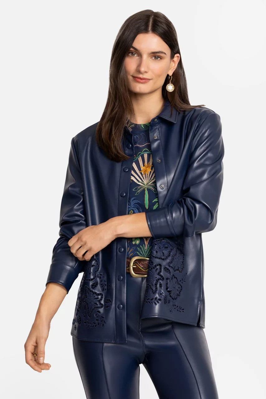 IMANI VEGAN LEATHER SHACKET