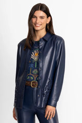 IMANI VEGAN LEATHER SHACKET