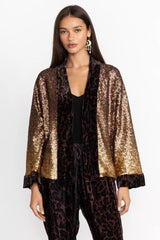 Sequin Gold Plaza Kimono