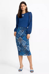 LIZANDREA MESH MIDI SKIRT