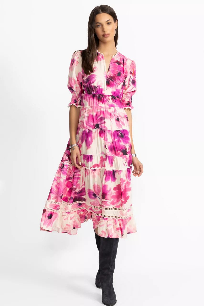 DAPHNE TEA LENGTH DRESS