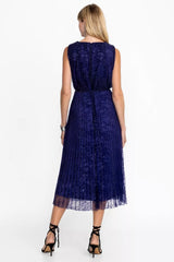 CLARIO PLEATED MIDI DRESS