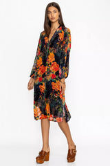 RENNA BURNOUT DRESS