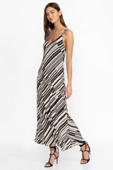 NORMANIA BIAS MAXI DRESS