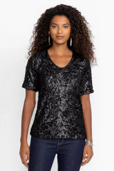 BRADLEY SEQUIN BLOUSE