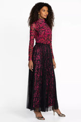 YOLANDA PLEATED MAXI SKIRT