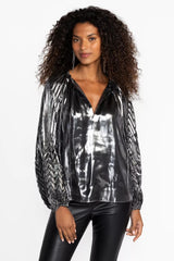 GEMMA PLEATED BLOUSE