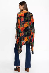 BURNOUT VELVET SHAWL