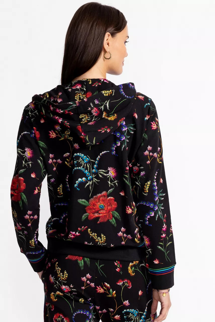 BEE ACTIVE ZIP FRONT HOODIE WITH TAPE