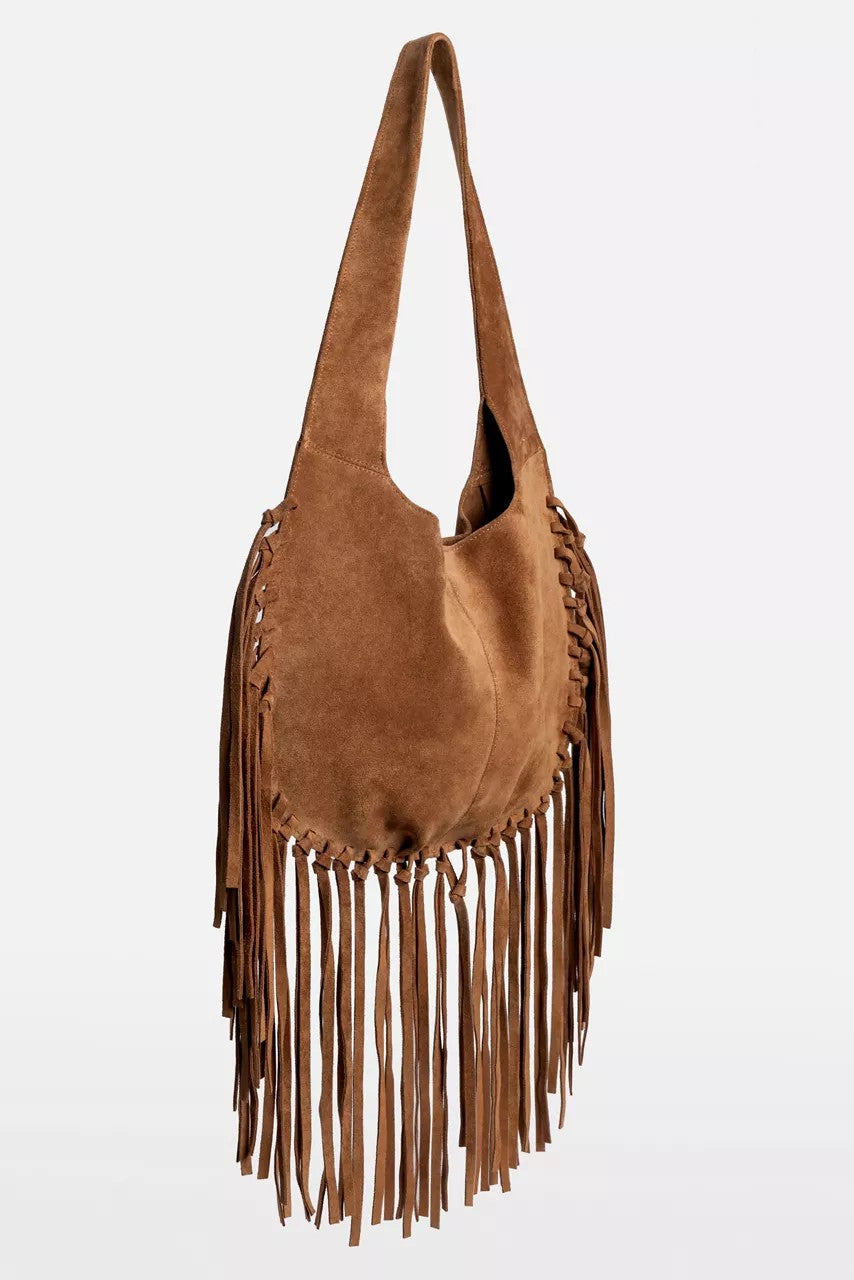 WESTERN ITALIAN SUEDE FRINGE BAG