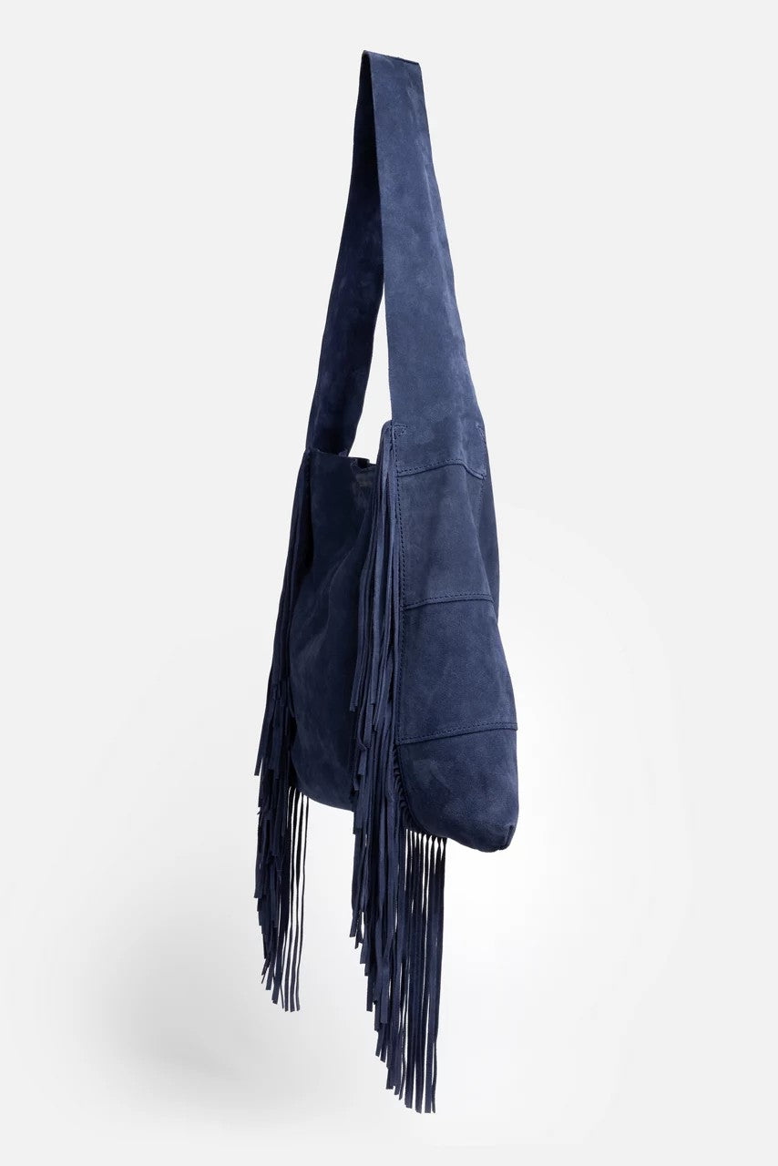 ITALIAN SUEDE FRINGE HOBO