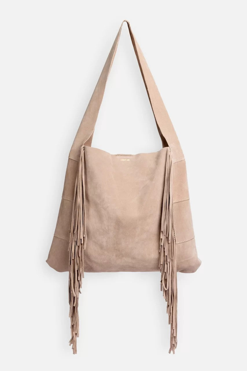 ITALIAN SUEDE FRINGE HOBO
