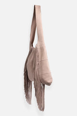 ITALIAN SUEDE FRINGE HOBO