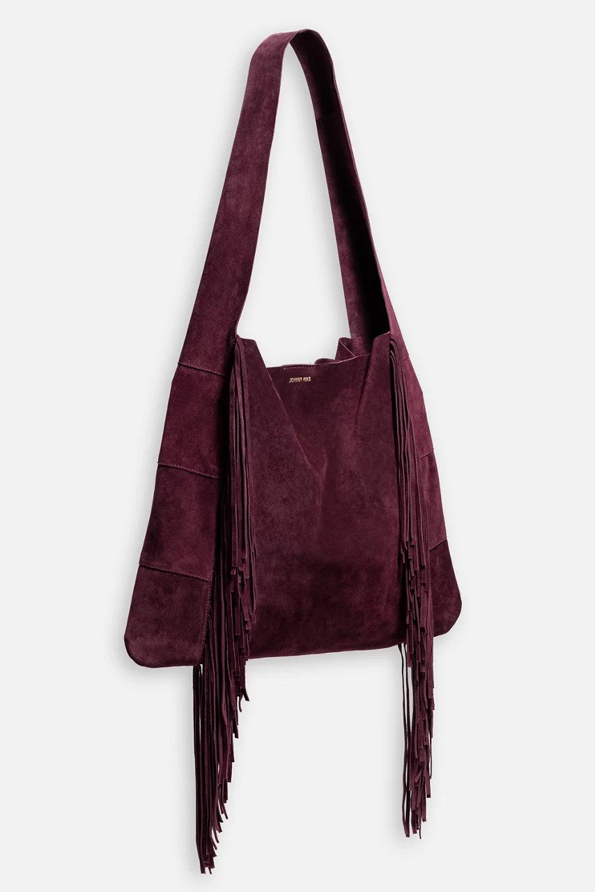 AMARONE ITALIAN SUEDE FRINGE HOBO