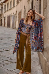 BURNOUT VELVET SHAWL