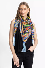 BRUSH PAINTED SILK SCARF
