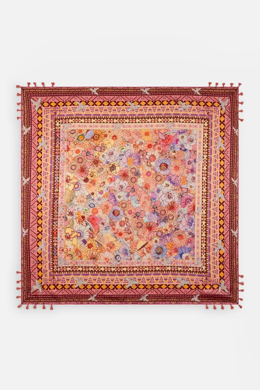 SAGE PINK SILK SCARF