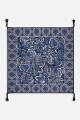 FEATHERY FLOWER SILK SCARF