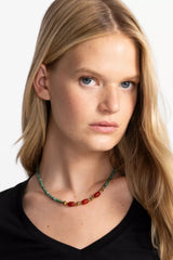 AWAY WE GO BEADED NECKLACE