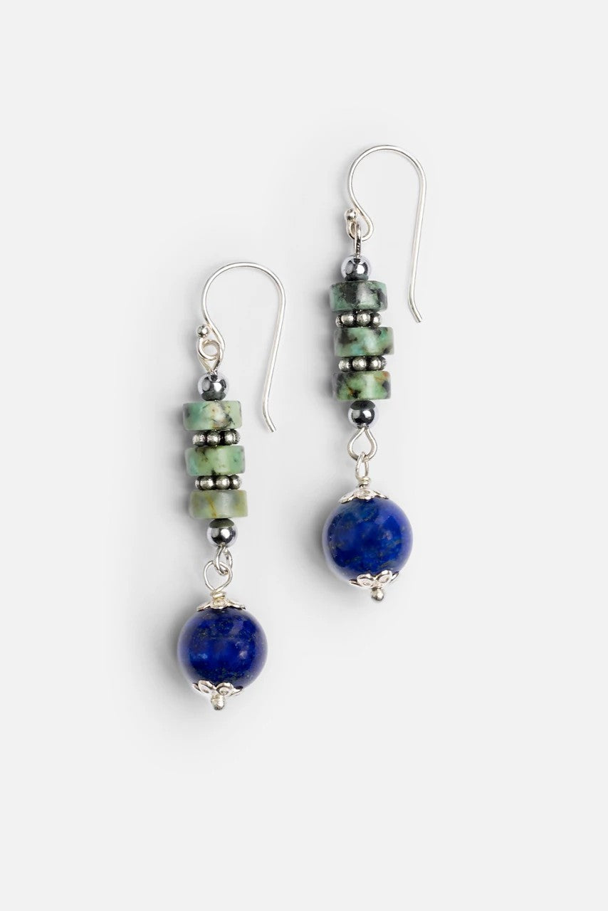 EARTH ORBIT DANGLE EARRINGS