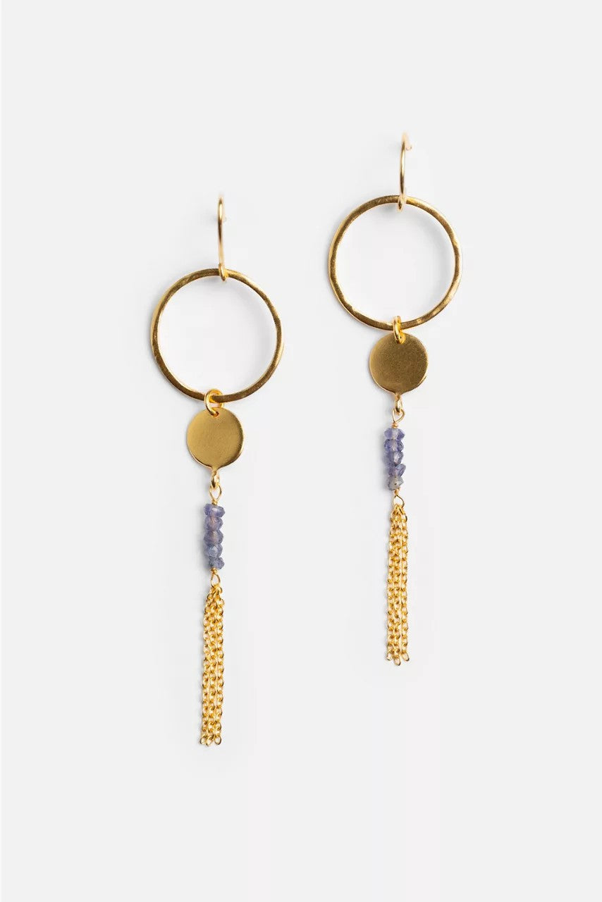 DREAMSCAPE IOLITE DANGLE EARRINGS