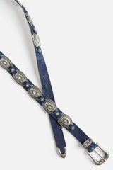 DENIM ITALIAN SUEDE CONCH BELT
