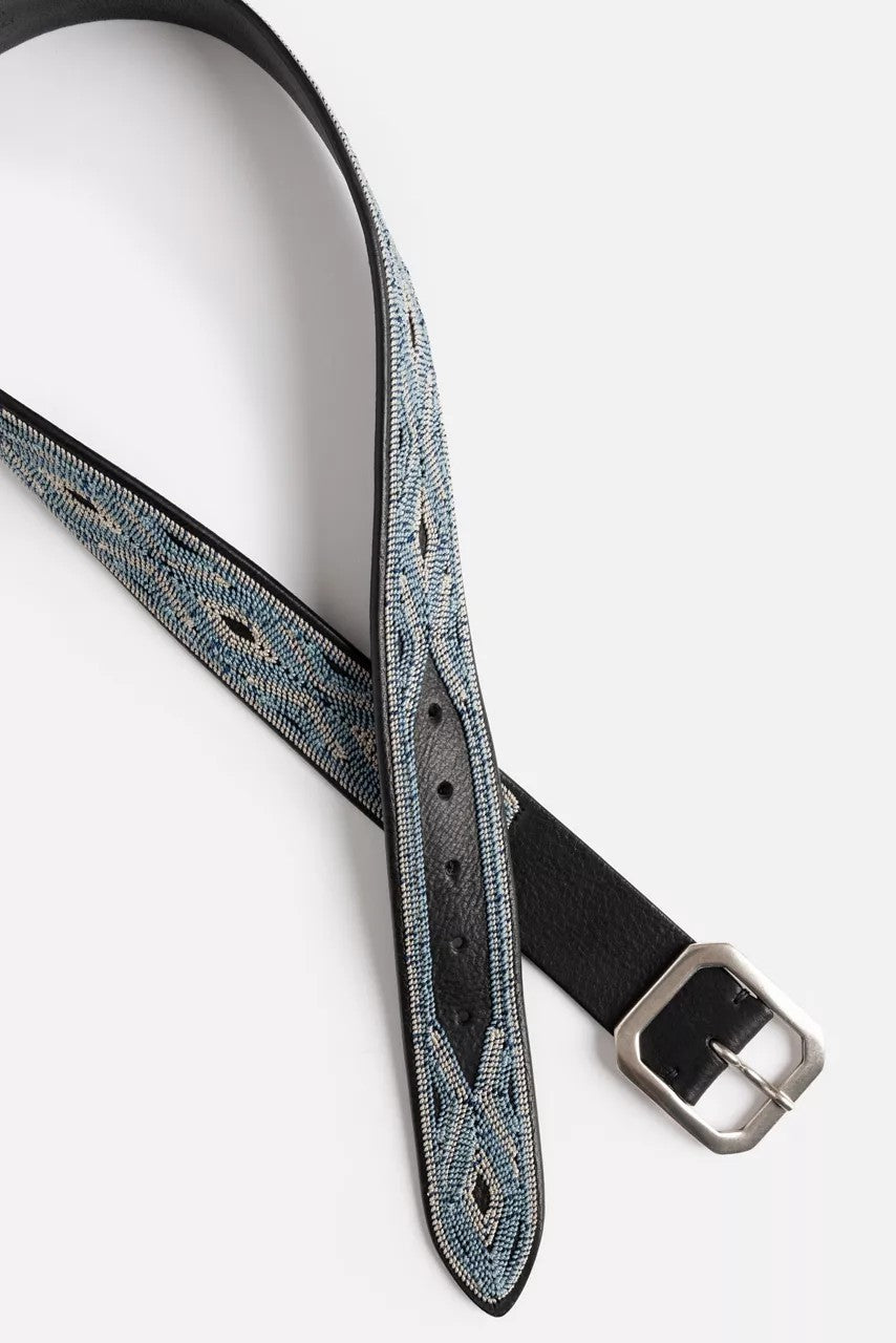 CUCIRE EMBROIDERED ITALIAN LEATHER BELT