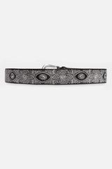 PIZZO EMBROIDERED ITALIAN LEATHER BELT