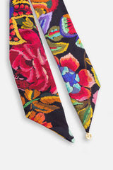 ANTIQUA FLOWER SILK SCARF