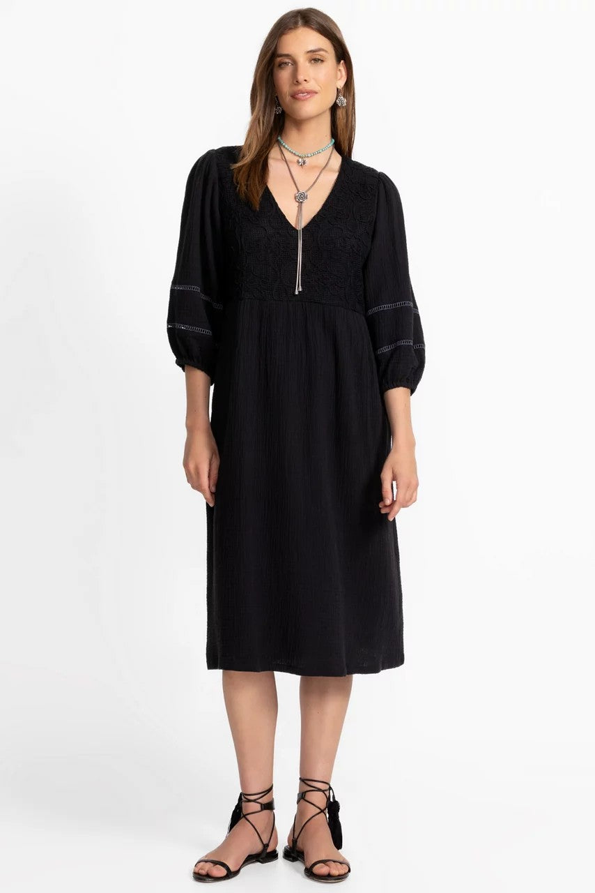DOLMAN MIDI WITH CONTRAST YOKE