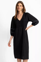 DOLMAN MIDI WITH CONTRAST YOKE