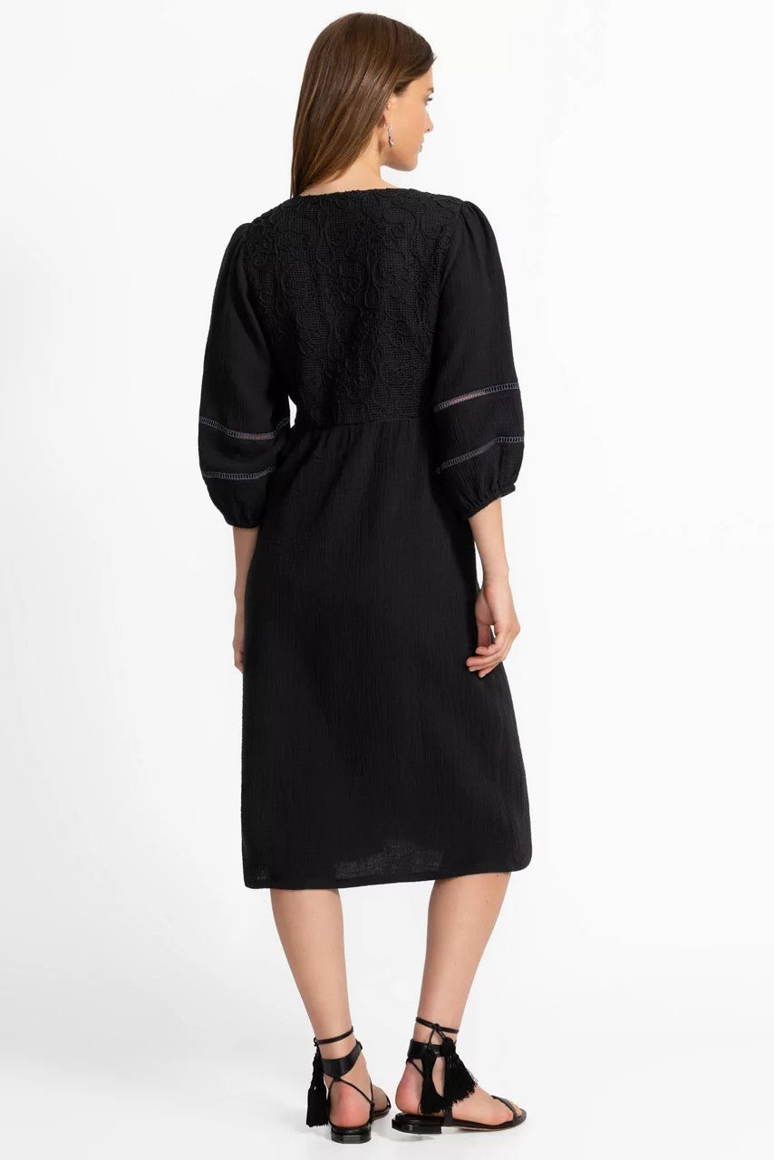 DOLMAN MIDI WITH CONTRAST YOKE