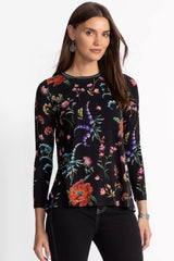 The Janie Favorite Long Sleeve Crew Neck Swing Tee