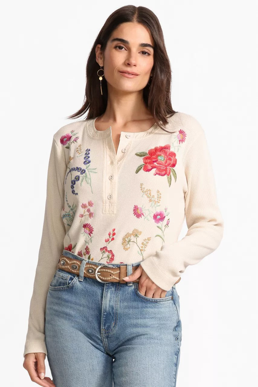 MIXED MEDIA HENLEY THERMAL